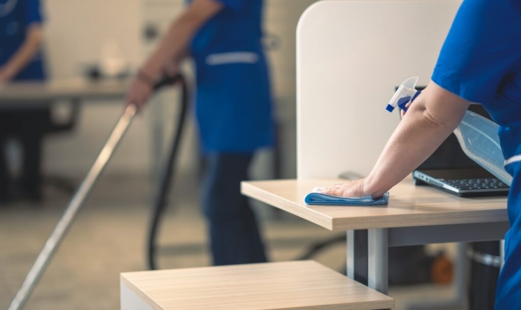 Professional commercial office cleaning team in Newcastle